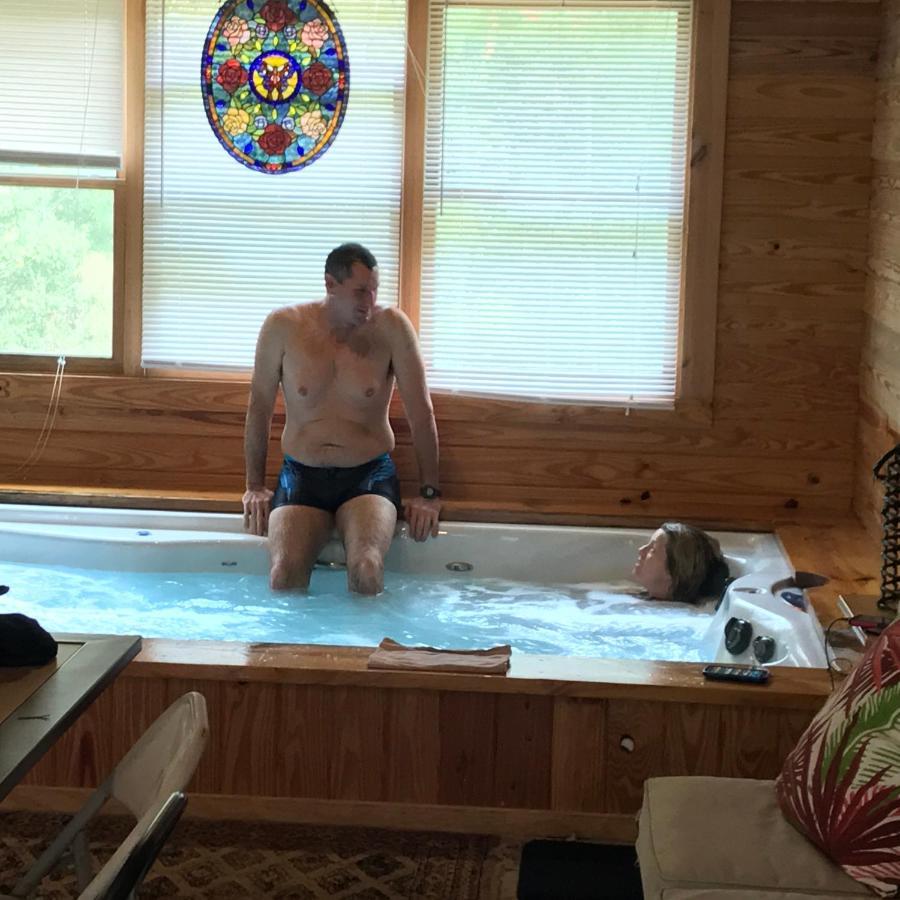 Private Log Cabin With Indoor Pool Sauna And Gym You Rent It All No One Else McAlpin Bagian luar foto