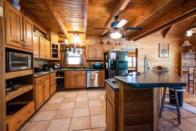 Private Log Cabin With Indoor Pool Sauna And Gym You Rent It All No One Else McAlpin Bagian luar foto