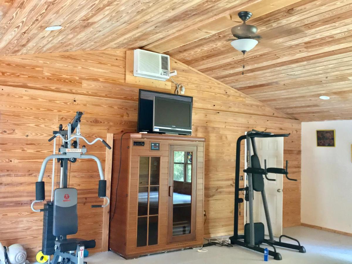 Private Log Cabin With Indoor Pool Sauna And Gym You Rent It All No One Else McAlpin Bagian luar foto
